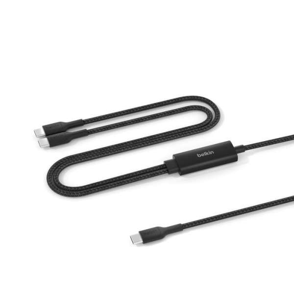 Belkin Braided USB-C to Dual USB-C Cable 1,5m Black