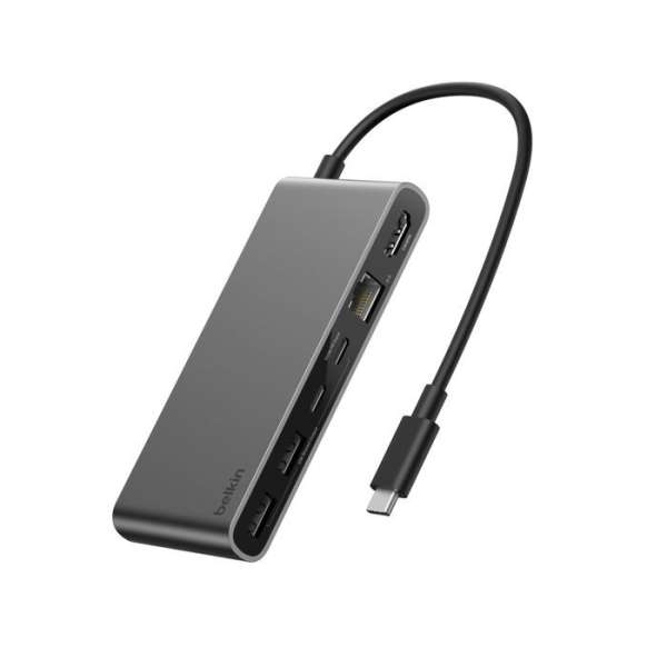 Belkin Connect 8-Port USB-C Hub with 2.5Gb Ethernet Space Grey