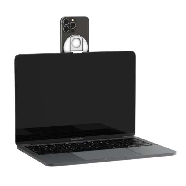 Belkin iPhone Mount with MagSafe for Mac Notebooks White