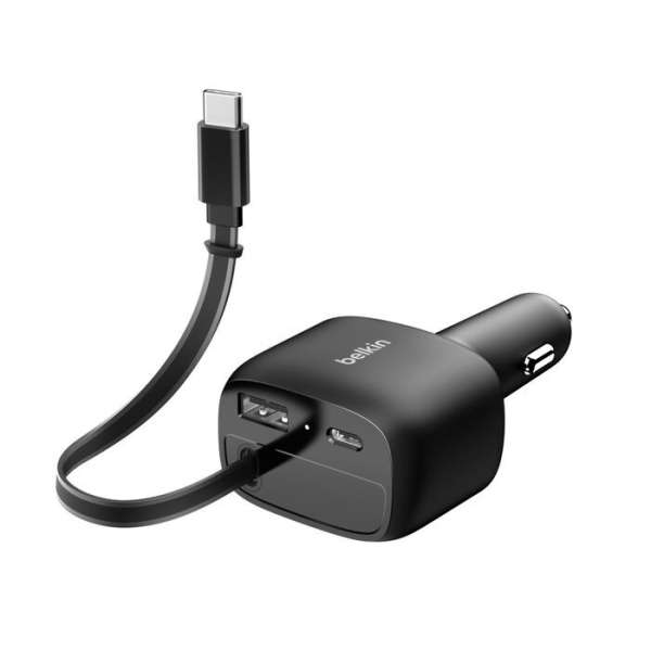 Belkin Retractable Car Charger 75W Black