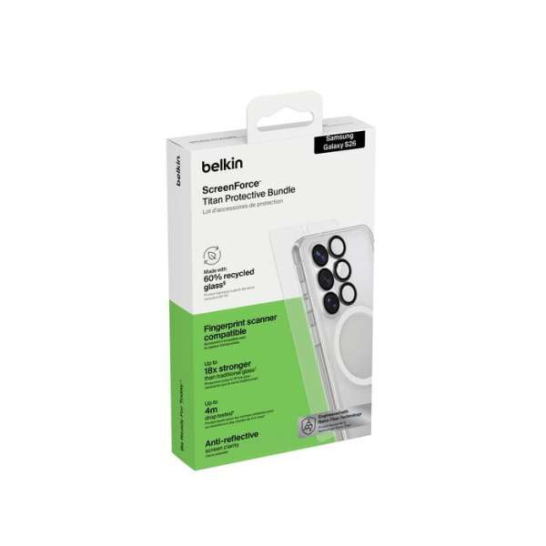 Belkin ScreenForce Titan Protective Bundle for Samsung Galaxy S26