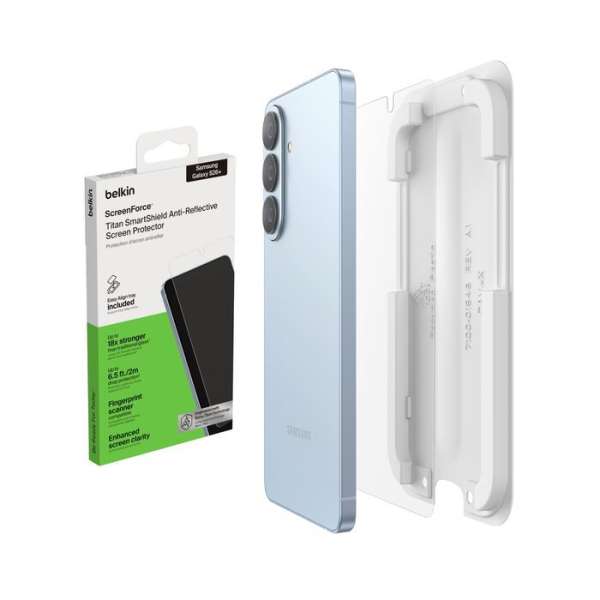 Belkin ScreenForce Titan SmartShield Anti-Reflective Screen Protector for Samsung Galaxy S26+