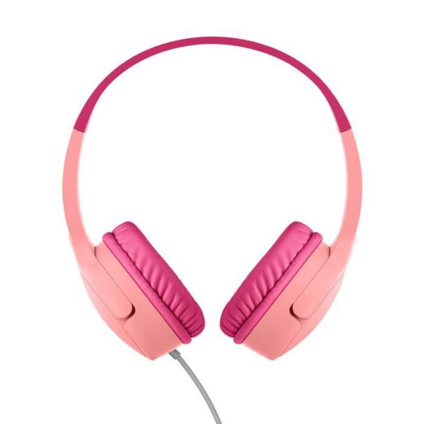 Belkin SoundForm Mini Wired On-Ear Headphones for Kids Pink