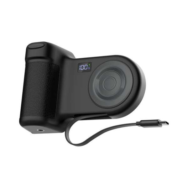 Belkin Stage PowerGrip Magnetic Charging Camera Grip with 9300mAh PowerBank Charcoal