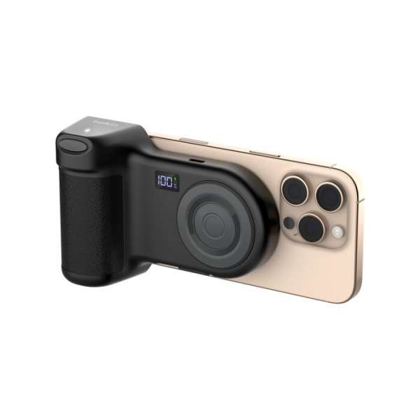 Belkin Stage PowerGrip Magnetic Charging Camera Grip with 9300mAh PowerBank Charcoal