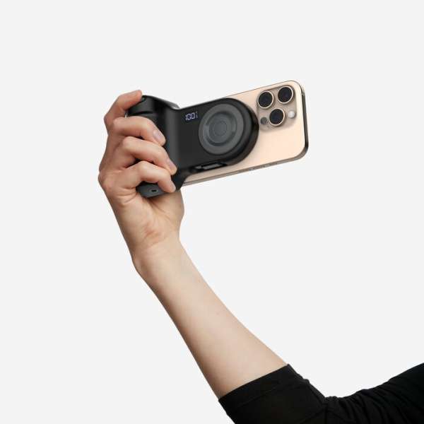 Belkin Stage PowerGrip Magnetic Charging Camera Grip with 9300mAh PowerBank Charcoal