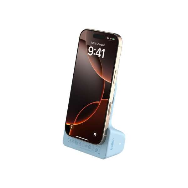 Belkin Stage PowerGrip Magnetic Charging Camera Grip with 9300mAh PowerBank Ice Blue