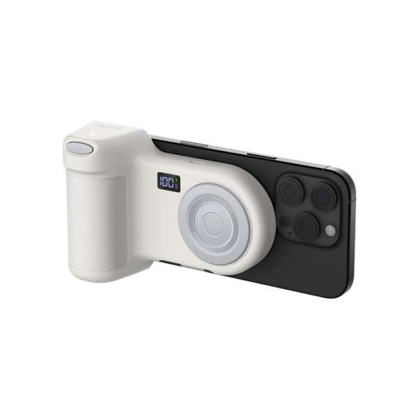 Belkin Stage PowerGrip Magnetic Charging Camera Grip with 9300mAh PowerBank Sand