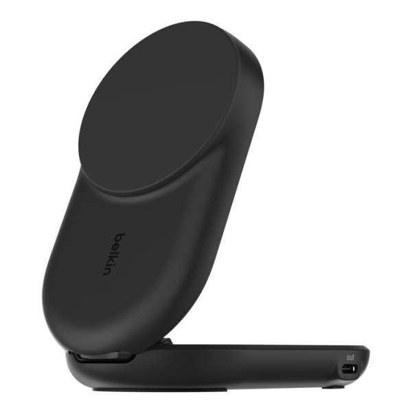 Belkin UltraCharge 25W Qi2 magnetic 2-in-1 Charger Black