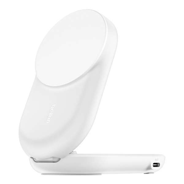 Belkin UltraCharge 25W Qi2 magnetic 2-in-1 Charger White