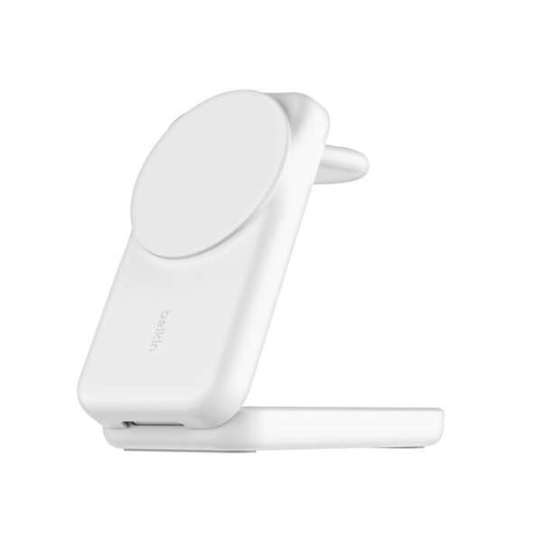 Belkin UltraCharge 25W Qi2 magnetic 3-in-1 Charger White