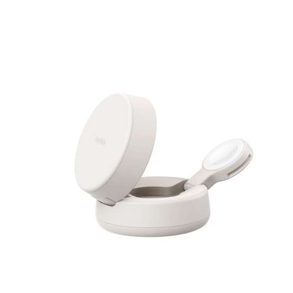 Belkin UltraCharge Pro 25W Qi2 magnetic 2-in-1 Charger Sand