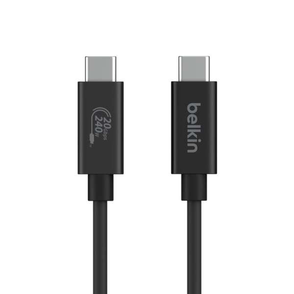 Belkin USB4 USB-C/USB-C 240W + 20Gbps Cable 2m Black