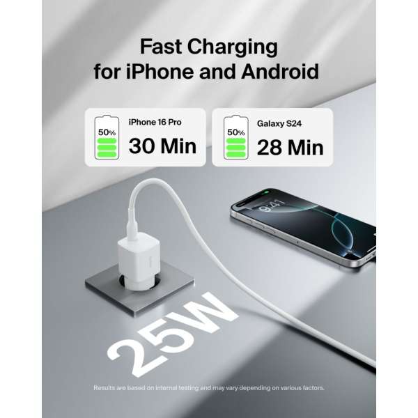 Belkin Boost Charge USB-C 25W Adapter White