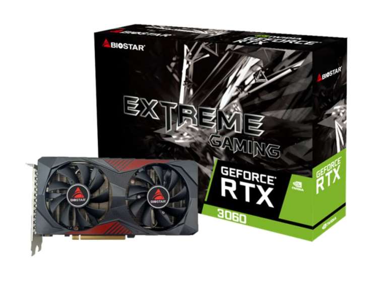 Biostar GeForce RTX3060 12GB DDR6 Extreme Gaming