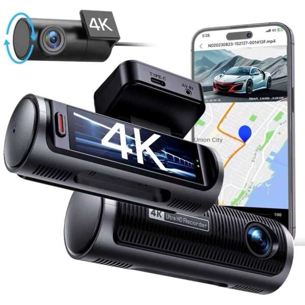 BlackBird L60 IPS 4K+4K Wifi Autós Kamera