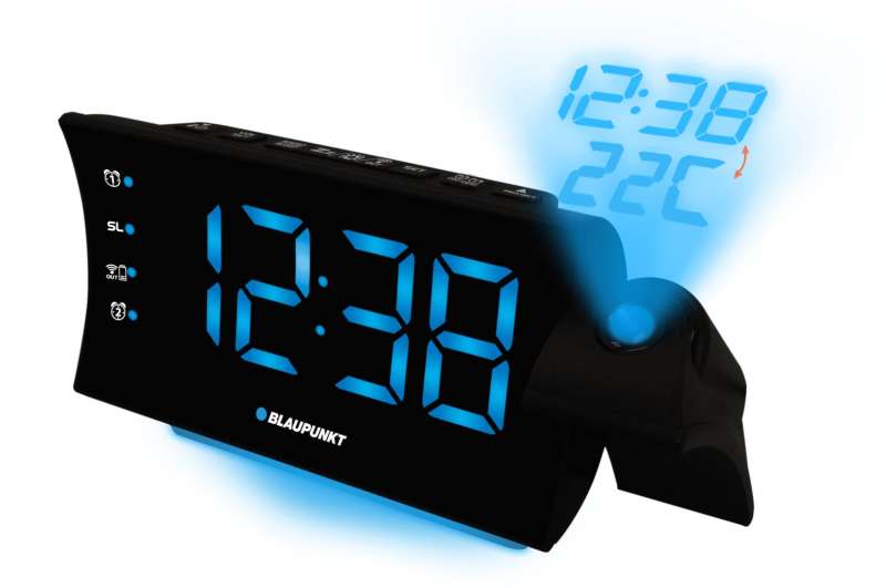 Blaupunkt CRP81USB Clock radio with projection and USB charging Black