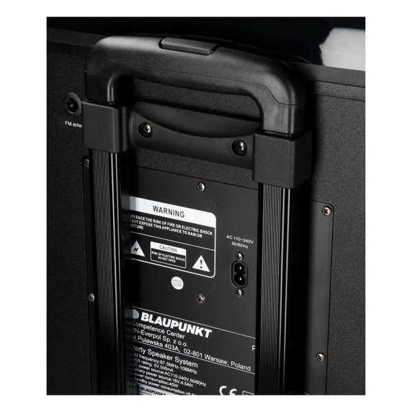 Blaupunkt PS6 Party speaker with Bluetooth and karaoke Black