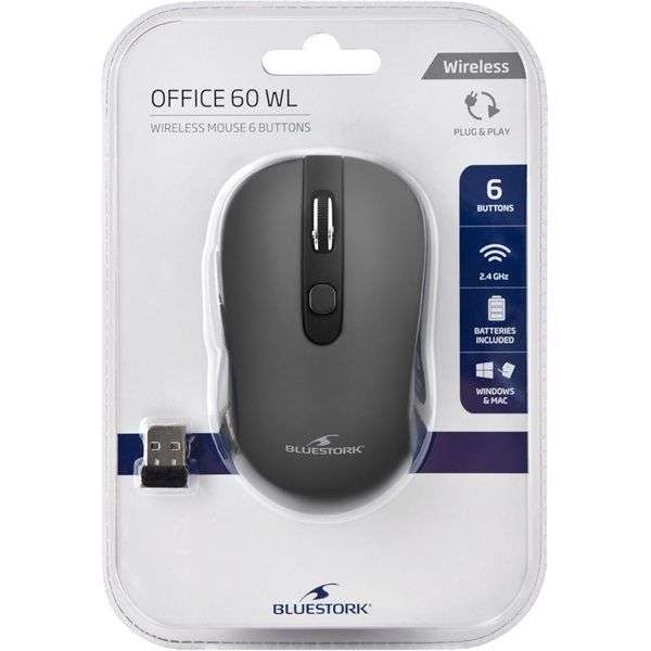 Bluestork Office 60 Wireless Mouse Grey
