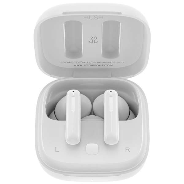 Boompods Bassline Hush Bluetooth Headset White