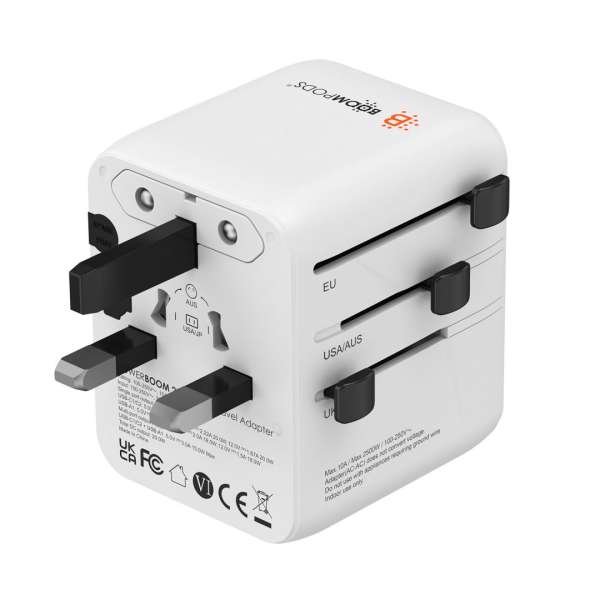 Boompods Travel POWERBOOM Worldwide Mains Charger