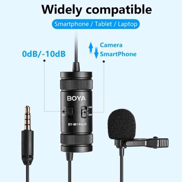 BOYA BY-M1 Pro II Microphone Black