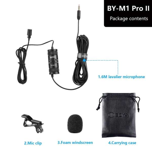 BOYA BY-M1 Pro II Microphone Black