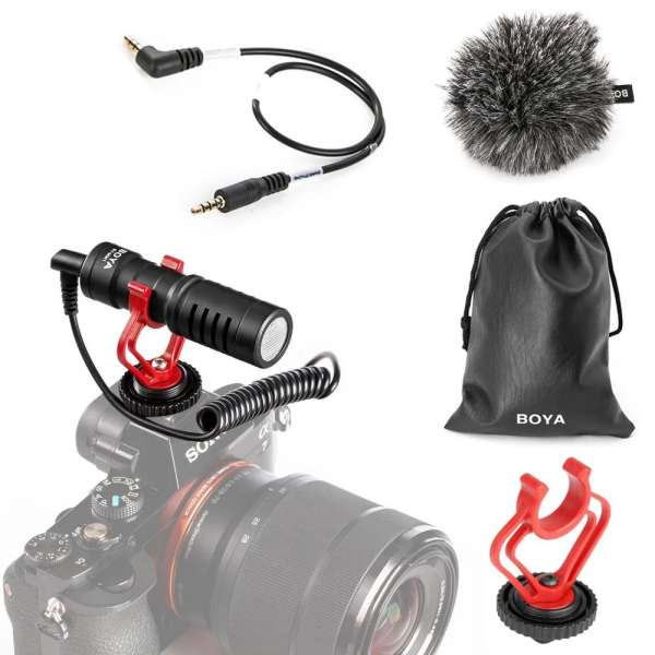 BOYA BY-MM1 Microphone Black/Red