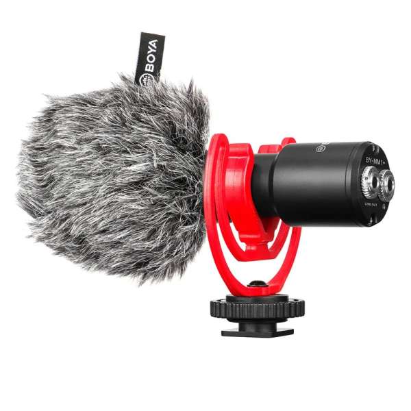 BOYA BY-MM1+ Microphone Black/Red