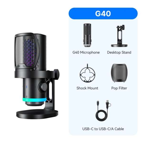 BOYA CastMic G40 Microphone Black