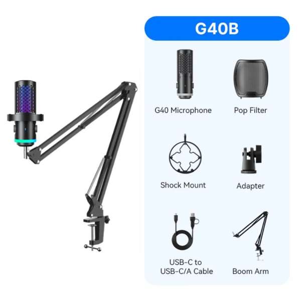 BOYA CastMic G40B Microphone Black