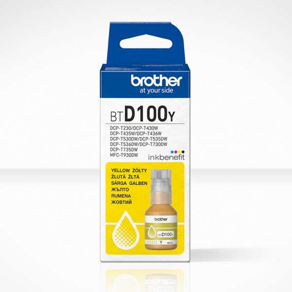 Brother BTD100Y Yellow tintapatron