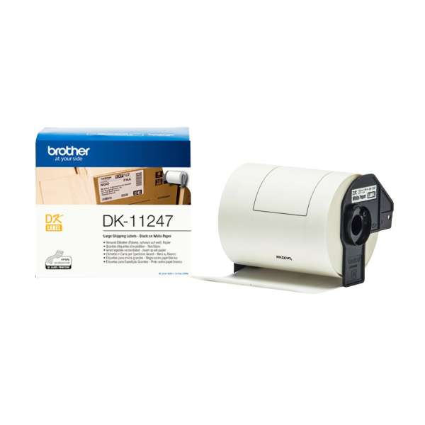 Brother DK-11247 elővágott öntapadós címke 180db/tekercs 103mm x 164mm White