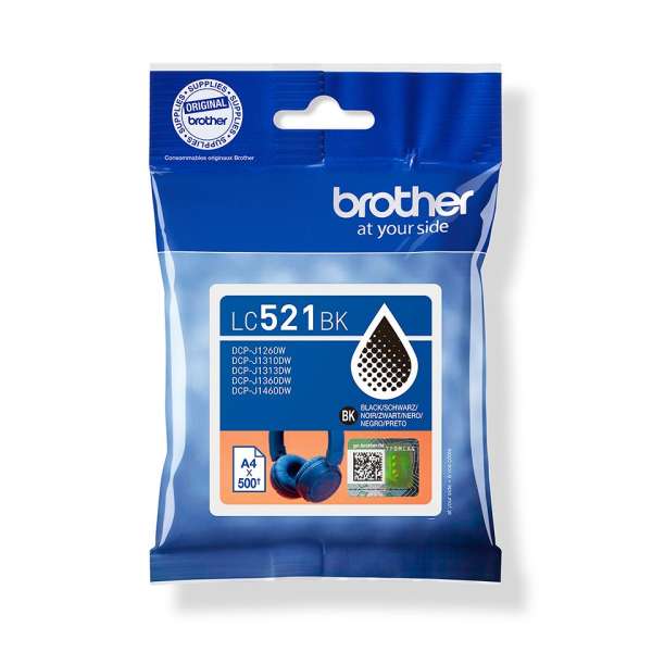 Brother LC-521BK Black tintapatron