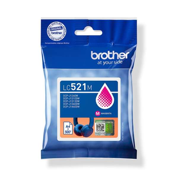 Brother LC-521M Magenta tintapatron