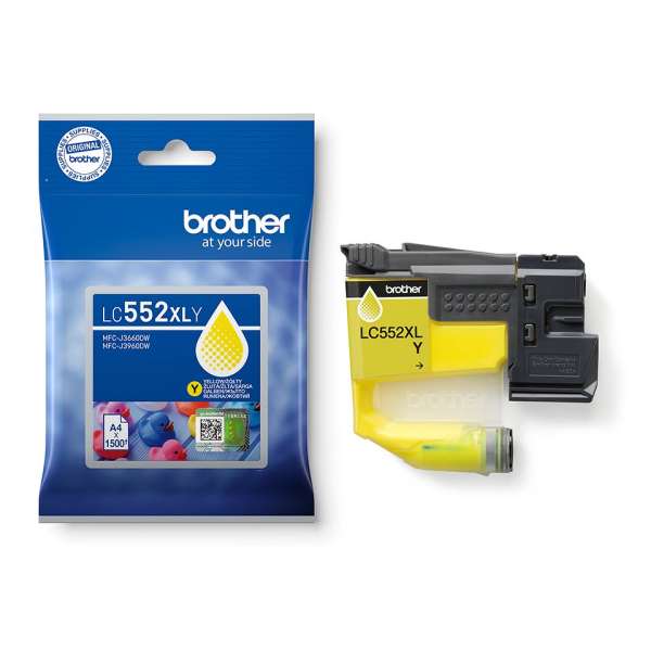 Brother LC552XLY Yellow tintapatron