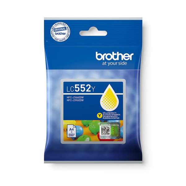Brother LC552Y Yellow tintapatron