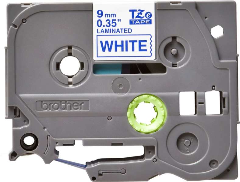 Brother TZe-223 laminált P-touch szalag (9mm) Blue on White