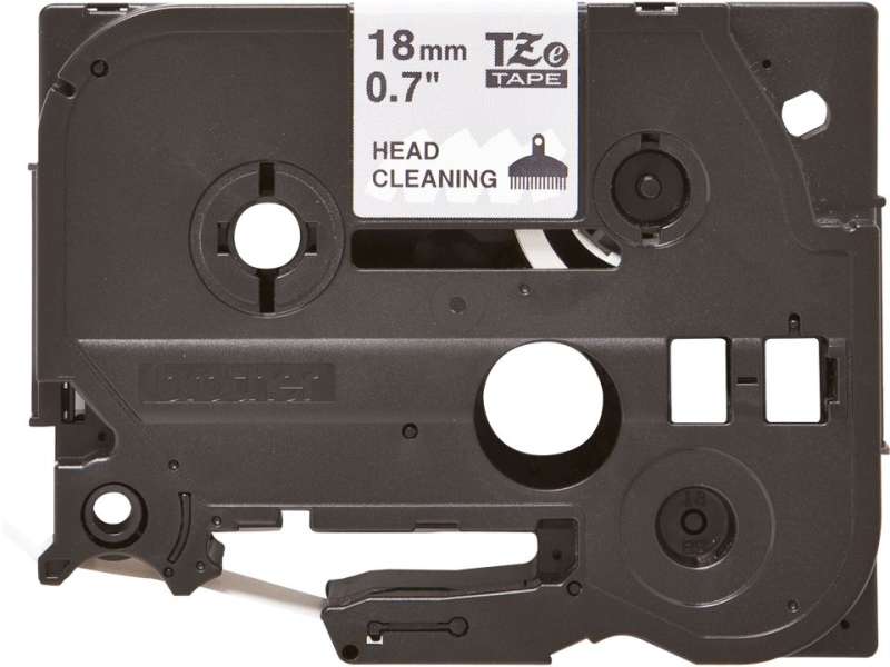 Brother TZE-CL4 laminált P-touch szalag (18mm) Black on Clear - 8m