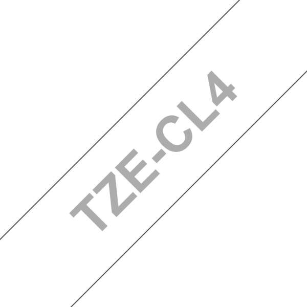 Brother TZE-CL4 laminált P-touch szalag (18mm) Black on Clear - 8m