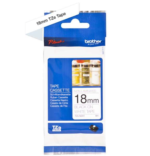 Brother TZe-N241 P-touch szalag (18mm) Black on White - 8m