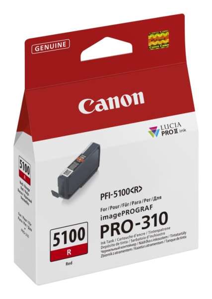 Canon PFI-5100 Red tintapatron