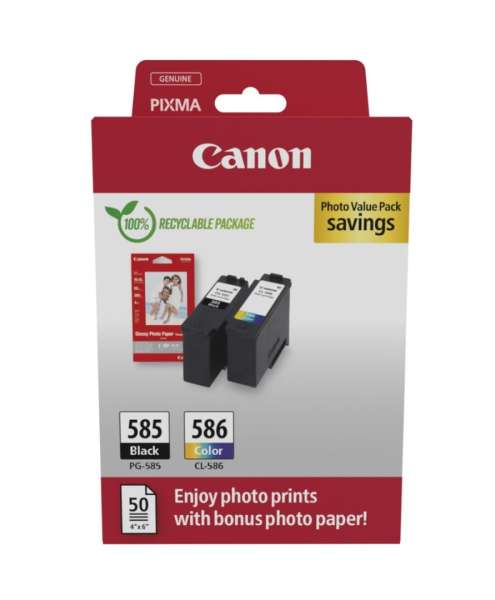 Canon PG-585/CL-586 Black and Color tintapatron