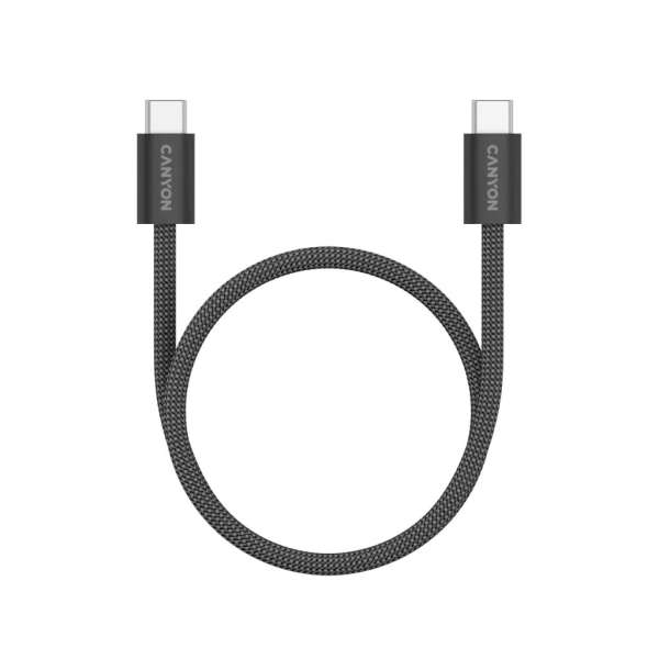 Canyon CND-CCMG60AB15B OnWire 60MG C-C 60W Magnet Braided cable 1m Black