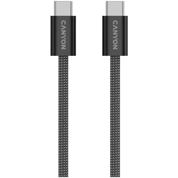 Canyon CND-CCMG60AB15B OnWire 60MG C-C 60W Magnet Braided cable 1m Black