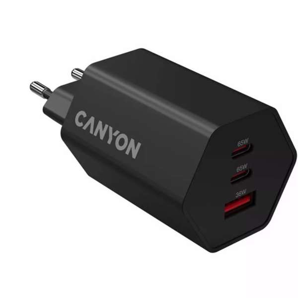 Canyon CND-CHAHEX65B Wall Charger Hexagon 65 Black