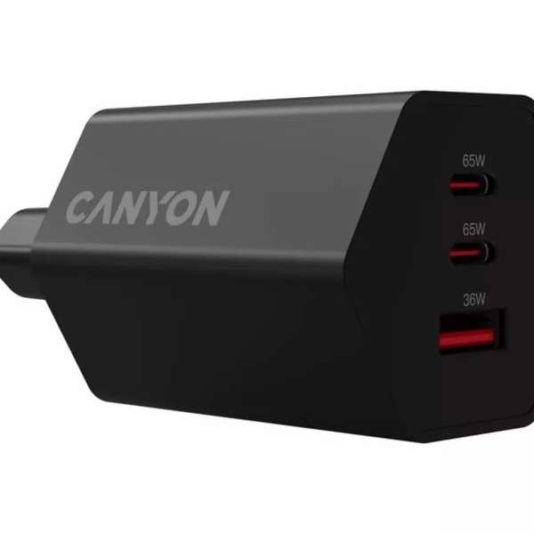 Canyon CND-CHAHEX65B Wall Charger Hexagon 65 Black