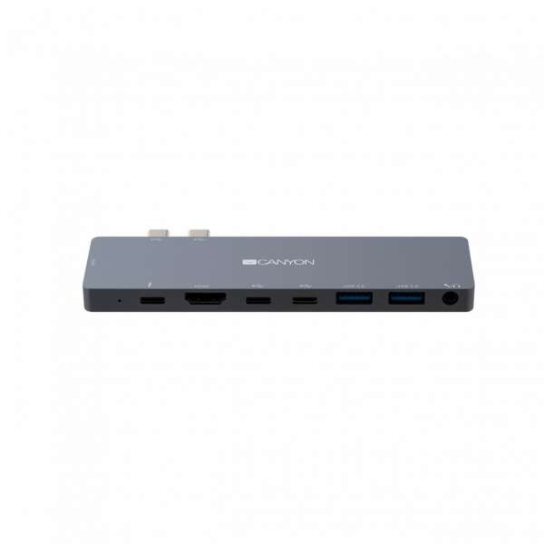 Canyon CNS-TDS08DG Power Delivery docking station 8-in-1 Dark Gray