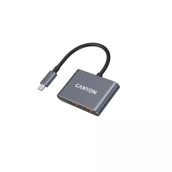 Canyon CNS-TDS3 3 Ports USB-C HUB Dark Grey