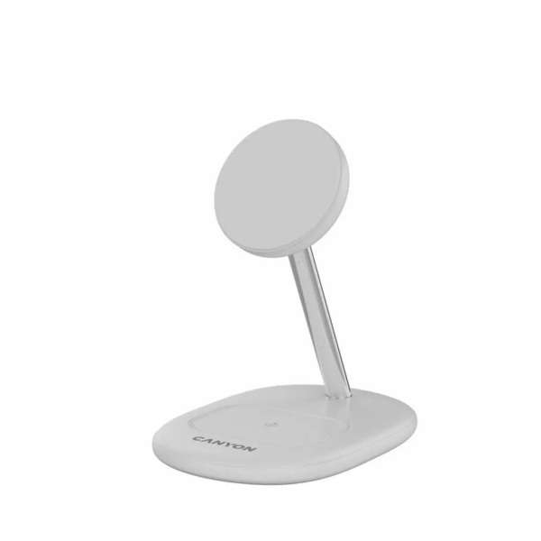 Canyon WCS-205 2-in-1 Wireless Charging Stand On Power 205 30W Adapter included White